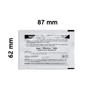 40 Uds. Toallitas húmedas de tela IPA Spunlace <span class=keywords><strong>para</strong></span> limpieza de productos electrónicos de polvo con <span class=keywords><strong>alcohol</strong></span> isopropílico 99.9% <span class=keywords><strong>para</strong></span> impresoras Evolis - Product Image 2