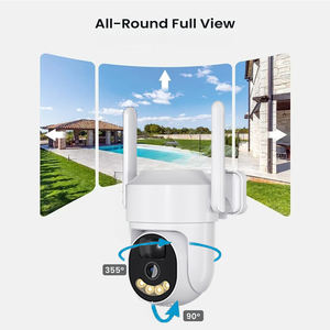 4MP太阳能PTZ户外彩色夜视全高清9000毫安时电池运动检测CMOS传感器Wifi太阳能摄像机4G sim卡 - Product Image 1