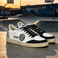 Nouvelles baskets rétro personnalisées de style skate, en cuir, vintage, streetwear, fabrication OEM ODM, fabricant de chaussures personnalisées à marque privée