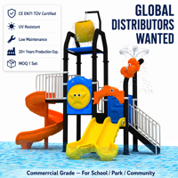 Structure de jeu aquatique personnalisée SageDelightRides, seau à eau et toboggans pour enfants, en LLDPE et acier galvanisé, pour les communautés de stations balnéaires, OEM
