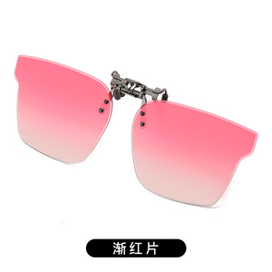 Gafas de sol polarizadas para hombre y mujer con montura grande abatible, lentes TAC con montura cuadrada para conducir, con clips - Product Image 3