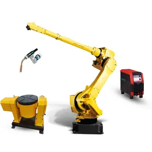 Robot di saldatura industriale ad alta rigidità FANUC M-710ic 20L playload 20kg con Meggitt CM350 GBS torch TBI esterno per processo