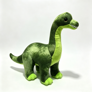 Peluche de Brachiosaurus personalizado, dinosaurio de juguete de cuello largo, peluche de dinosaurio con escamas texturizadas verdes, realista de la era Jurásica - Product Image 2
