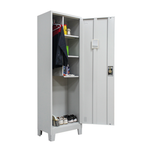 Gabinete moderno de acero para el hogar, fregona de <span class=keywords><strong>Metal</strong></span>, casilleros de escoba, gabinete de limpieza del personal con patas - Product Image 3