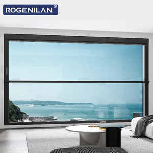 Fenêtre coulissante verticale extérieure à double vitrage électrique en aluminium sur mesure Rogenilan, insonorisée - Product Image 5