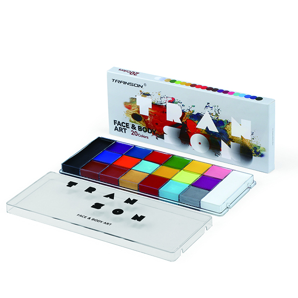 Transon, 20 цветов, масляная основа, краска для лица, для макияжа и покраски