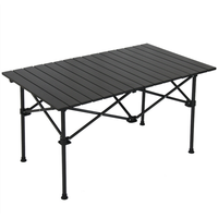 Table de camping pliante en aluminium bjflamingo Table pliante à hauteur réglable Table de plage pliante