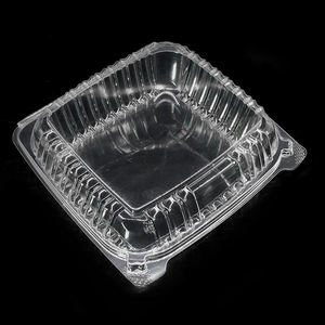 Caja de Embalaje Transparente para Lechuga de PET, Contenedor Tipo Concha de Alta Transparencia para Verduras y Frutas, Bandeja Antirrotura - Product Image 5