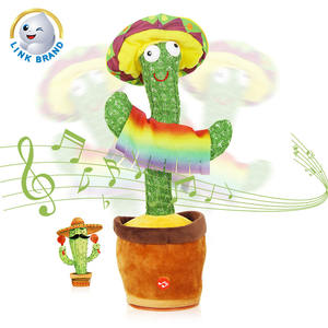 LK ホットセール 面白い動く人形 おしゃべりゲーム 歌うぬいぐるみ 録音機能付き 音楽玩具 踊るサボテン - Product Image 3