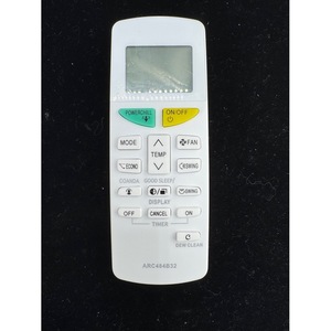 Control Remoto para Aire Acondicionado EEL ARC470A11 Blanco Impermeable Modelo Frío/Calor de Lujo - Product Image 1