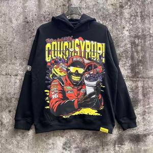 Großhandel Winter gedruckt Baumwolle Sweatshirt Grafik benutzer definierte Hoodies schrecklich viel Husten Sirup Hoodie Männer - Product Image 3