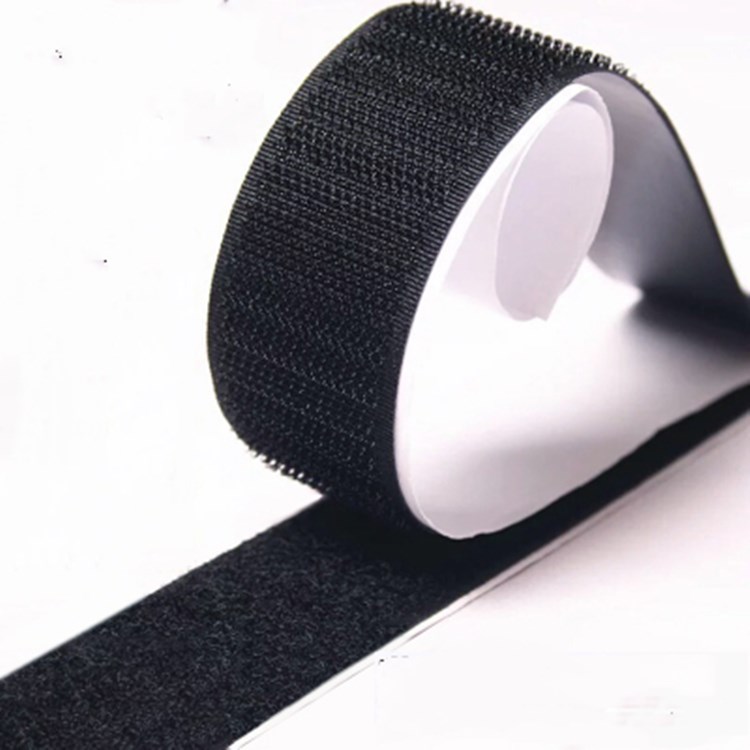 20 мм * 25 м производитель Китай, лидер продаж, широко используемая самоклеящаяся печатная застежка, липкая задняя клейкая лента из ПВХ с крючком и петлей