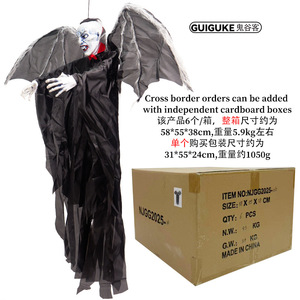 Colgante de Halloween, <span class=keywords><strong>gran</strong></span> murciélago, <span class=keywords><strong>vampiro</strong></span>, demonio, colgante, inducción eléctrica, Accesorio luminoso, decoración de ambiente de terror, colgante - Product Image 3