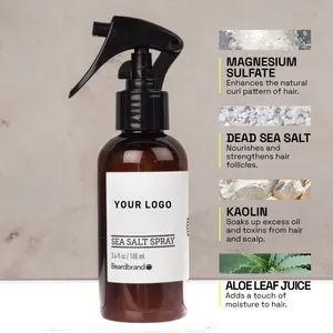 OEM Personnaliser Étiquette Sel De Mer Naturel Spray Hommes Ascenseurs Et Volumisateur Pour Cheveux Épaississement Texturisant Volumisant Curl Cheveux Au Sel De Mer