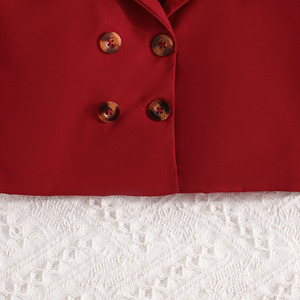 Ensembles de vêtements pour filles de 6 à 10 ans, mode automne, luxe, fleurs, doux, respirant, manches longues + robe noire - Product Image 6