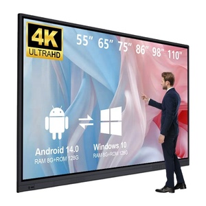 Pizarra Digital Interactiva con Pantalla Táctil Android/OPS de 4k, 86, 55, 65, 75, 85, 98, 115 Pulgadas, Precio de Fábrica - Product Image 1