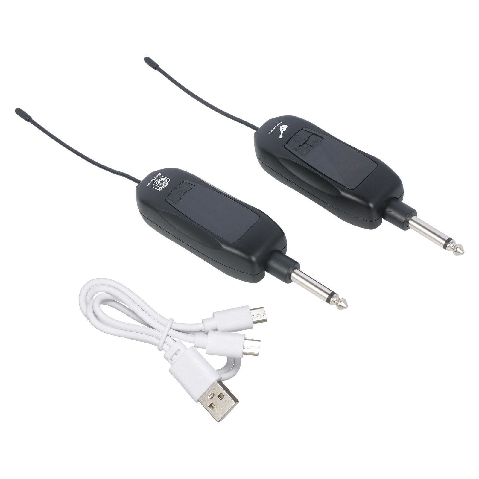 エレキギターベースピアノ用UHFワイヤレストランスミッター