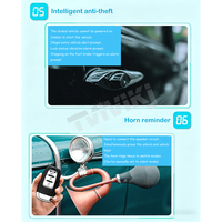 Kit de démarrage à bouton-poussoir universel 12V pour voiture, système PKE, démarrage et arrêt du moteur à distance, entrée sans clé, démarrage et arrêt du moteur par bouton-poussoir 888-TY3