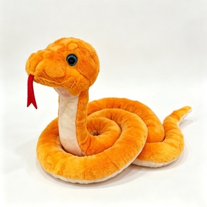 Peluche de serpiente personalizado, peluche de serpiente naranja, peluche de reptil, peluche de animal. - Product Image 5