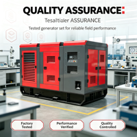 Groupe électrogène diesel super silencieux 120 kVA/kW à démarrage CC, mobile, triphasé, 4 sorties CA, rendement 30%-50%
