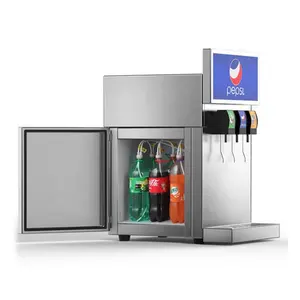 Máquina automática de distribuição de bebidas e refrigerantes comercial usada para restaurante e café com 3 válvulas