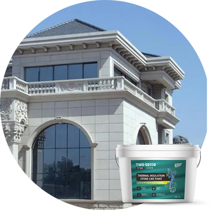Marca TWO <span class=keywords><strong>GECCO</strong></span>, revestimiento de pared exterior de alto adhesivo, pintura de piedra natural con efecto de granito líquido a base de agua - Product Image 3