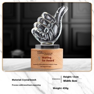 Cercle imprimé en couleur personnalisé en bois Crystal Glass Awards Premium Plaque Trophy Fabriqué dans d'autres métiers de cristal - Product Image 6