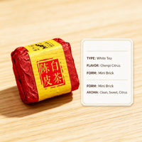 Mini-brique de thé blanc Chenpi vieilli 5 ans, écorce de mandarine Xinhui d'arbre ancien du Yunnan, portion individuelle
