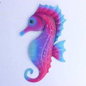 Настенный Декор металлический арт морской конек Американский Железный рыба висит Настенный декор Белоголовый Орлан флаг - Product Image 2