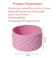Manchon de bouteille d'eau en silicone personnalisé, globe à neige thermique, 20 OZ 40 OZ, accessoires pour gobelet avec paille et poignée, technique de sublimation