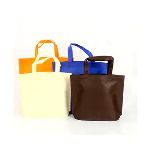 Bolso de compras laminado de polipropileno, bolsa grande de poliéster reciclado con estampado personalizado, impermeable, Rpet Pp, no tejido, con logotipo