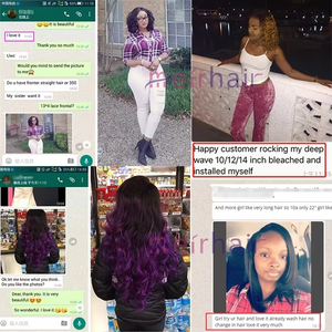 Pelucas de Cabello Brasileño Remy 100% Virgen sin Pegamento, Ondulado, con Parte en V, Largo, con Clips para Mujeres, No Requiere Dejar Cabello Fuera - Product Image 5