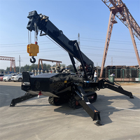Nouvelle grue araignée mobile 5 tonnes, bras télescopique 360 degrés, mini-grue sur chenilles hydraulique, bras articulé, hauteur de levage 18m, 17m