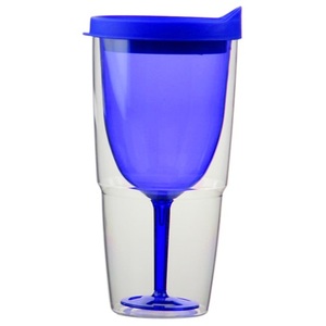 Hot 350ml Food Grade Double Wall Acrylic Wine Glass Beer Tumbler - Product Image 4