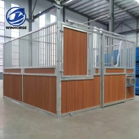 Box de manège préfabriqué en acier galvanisé à chaud de haute qualité, personnalisable pour les sports équestres