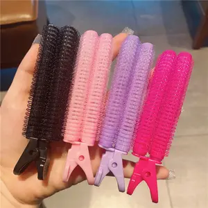 New Style Korean Hairdressing Styling DIY Roll Flurry Hair Clips Fashion Bang Fixed Hair Roller Pins with Opp Bags Packaging