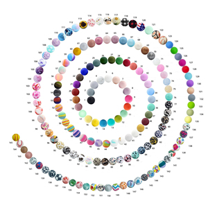 Tùy Chỉnh 163 Màu Sắc BPA Free <span class=keywords><strong>Silicone</strong></span> Hạt Cấp Thực Phẩm Mọc Răng Chew Hạt Mềm Vòng 15 Mét Cho Bé - Product Image 3