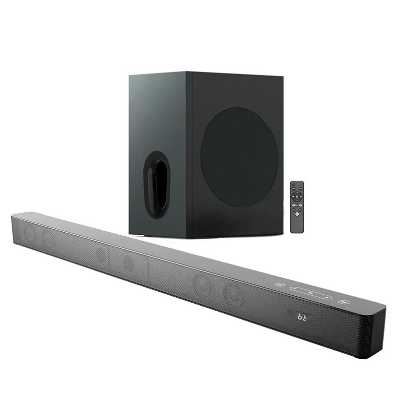 Sonos Hình Dạng Bán Buôn 2.1 Soundbar Hệ Thống Âm Thanh 120W Âm Thanh TV Loa Soundbar Với Loa Siêu Trầm Cho TV Rạp Hát Tại Nhà Hệ Thống