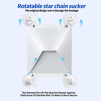 Support de fixation par ventouse Starlink Mini avec conception à forte aspiration, kit de montage par ventouse en métal pour toit ouvrant, installation facile pour voiture et bateau