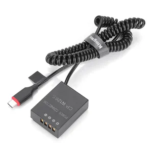 KingMa NP-W126 USB-C Baterai Dummy NP-W126S Portabel untuk Catu Daya Adaptor Power Bank untuk FUJI X-Pro2/X-H1/X-T2/X-T3/X-T10