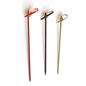 <span class=keywords><strong>Pan</strong></span> de la comida trenzado decorativo de cóctel de bambú nudo <span class=keywords><strong>pinchos</strong></span> - Product Image 2