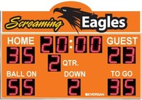 Tableau de scores de football numérique, minuteur électronique de match avec télécommande sans fil, compteur portable d'extérieur pour le football et la salle de sport