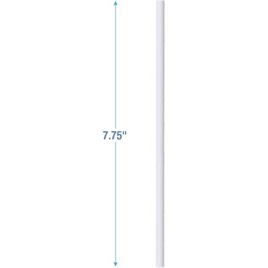 Boardwalk 7.75 In. X 0.25 In. Individually <b>Wrapped</b> White <b>Paper</b> Drinking Straws 3200/Carton - Product Image 2