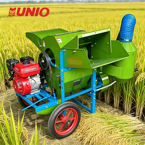 Trebbiatrice per Cereali Portatile con Telaio a Ruote, Capacità di Trebbiatura Rapida, Uso a Secco e a Umido, Prezzo di Fabbrica, Affidabile per Uso a Lungo Termine - Product Image 1