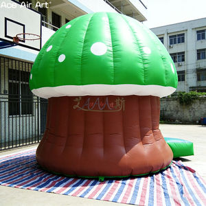Château gonflable en forme de champignon vert pour enfants avec marchepied <span class=keywords><strong>d</strong></span>'entrée pour <span class=keywords><strong>location</strong></span> événementielle - Product Image 5