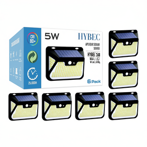 Lampada Solare da Parete Hybec 5W 500LM IP65 con Sensore per Illuminazione Esterna - Product Image 2