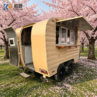 Camion de restauration mobile au design unique, avec système de distribution de floss spun personnalisé, pour la restauration et la vente ambulante