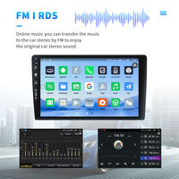 Pemutar DVD dasbor mobil Universal, kamera cadangan LCD 9 inci GPS/WIFI/BT MP3/MP5 Audio Stereo Radio Android 9 2G + 32G RAM USB 4G