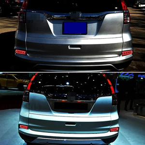 Luces LED de Señal de Giro Secuencial Traseras para <span class=keywords><strong>Honda</strong></span> CR-V <span class=keywords><strong>CRV</strong></span> 2015 <span class=keywords><strong>2016</strong></span>, 2 Piezas, Reflector de Parachoques Trasero, Luces de Niebla, Freno y Stop - Product Image 3