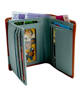 Cartera de Monedas Multifuncional de Cuero Genuino para Hombre, Diseño de Dos Pliegues, Duradera, en Oferta - Product Image 1